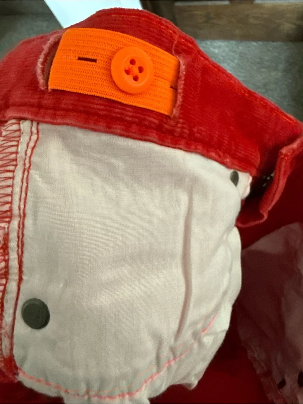 Crewcuts Bright Tomato Red Corduroy Kids Jeans Size 14 NWT